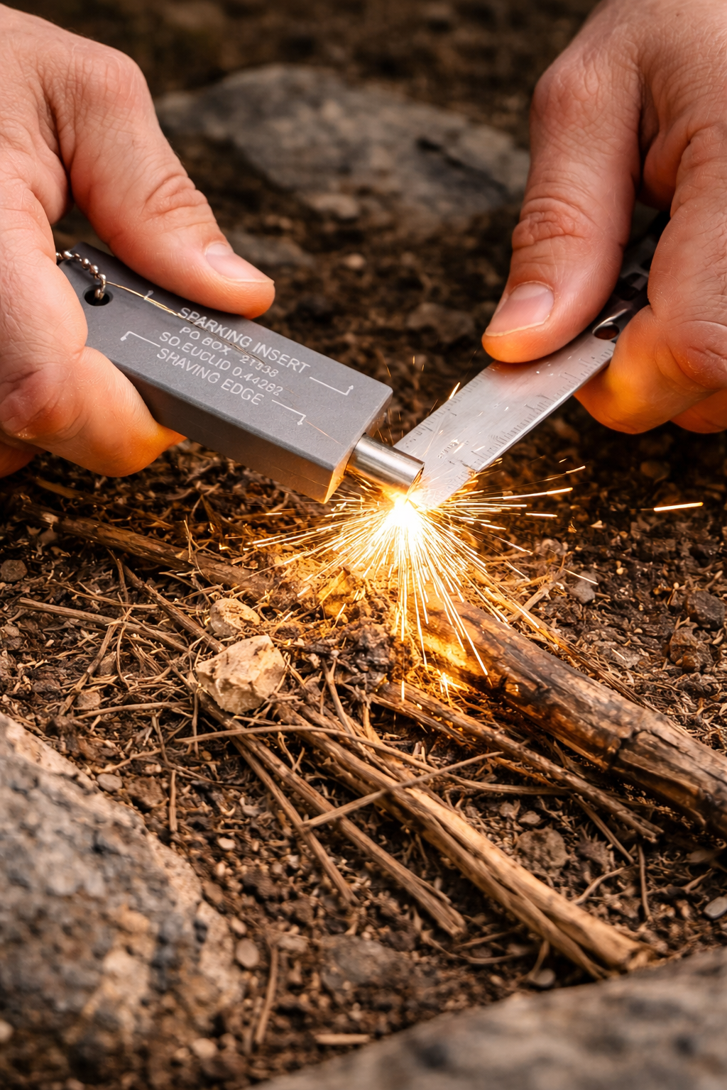 Waterproof Flint & Steel Fire Starter